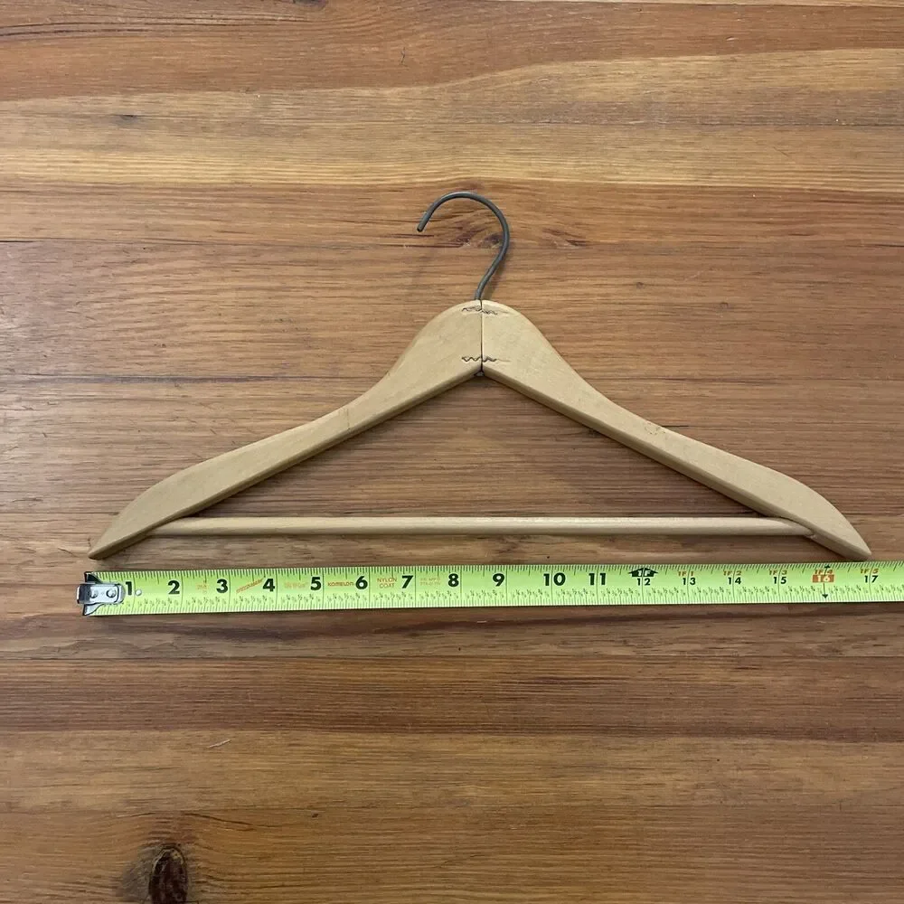 Vintage Wood Clothes Hanger Hotel Washington D.C. District of Columbia